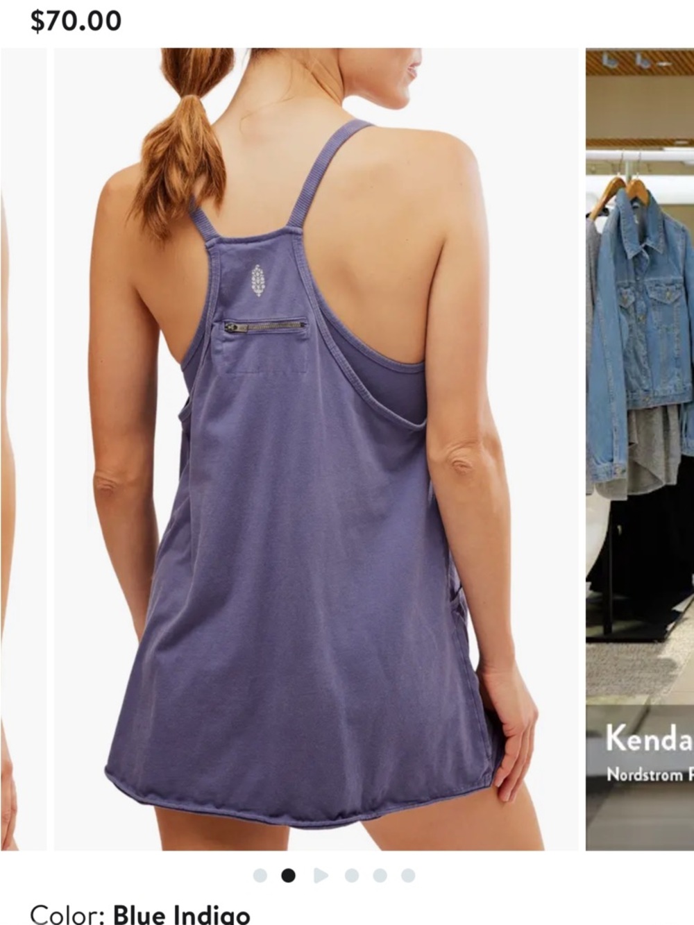 FP Movement Hot Shot Racerback Romper - Indigo M